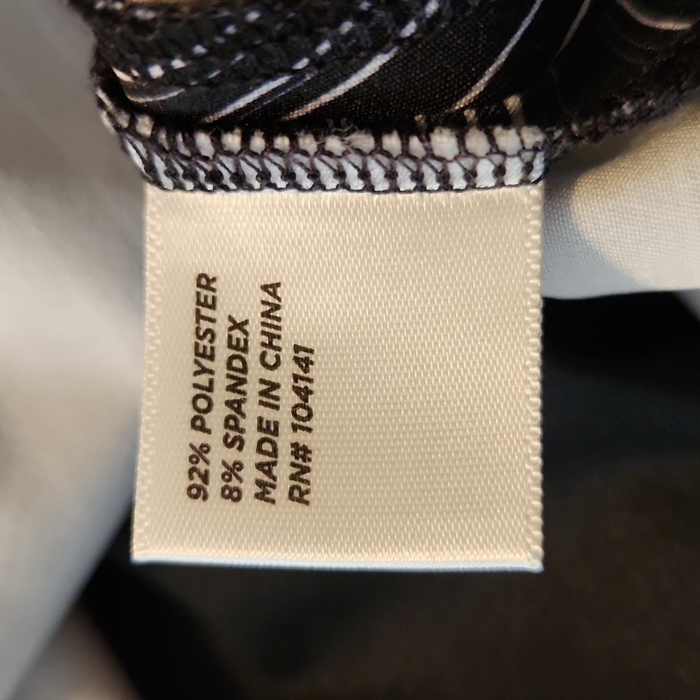 LADY Hagen Empower Variegated Stripe Skort Black/White Size 12 - Picture 12 of 13